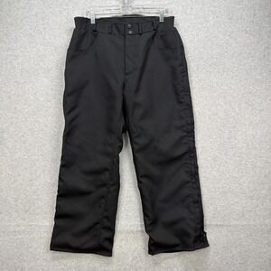 Joe Rocket Motorcycle Pants Adult 34x27 Short  Black Lined Leg Zipper No Armor